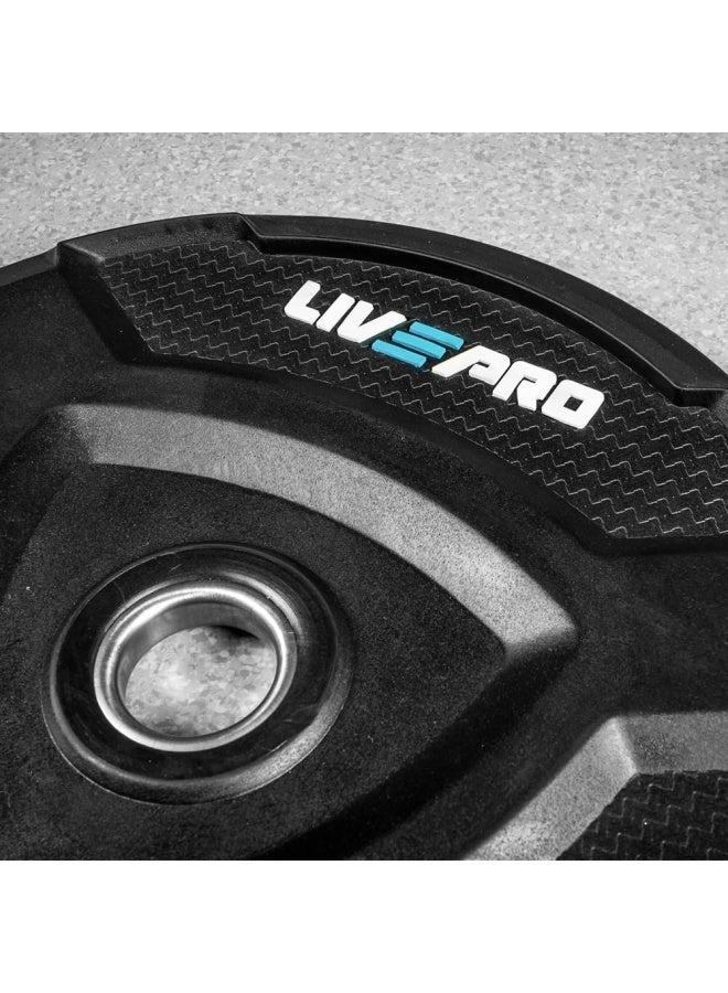 Liveup لوحة مطاطية بوزن 5 كجم باللون الأسود LP8022 - 05 (العلامة التجارية: لايف أب) - Image 4